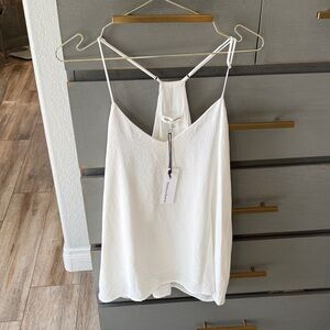 Newbury Kustom White Textured Racerback Cami
